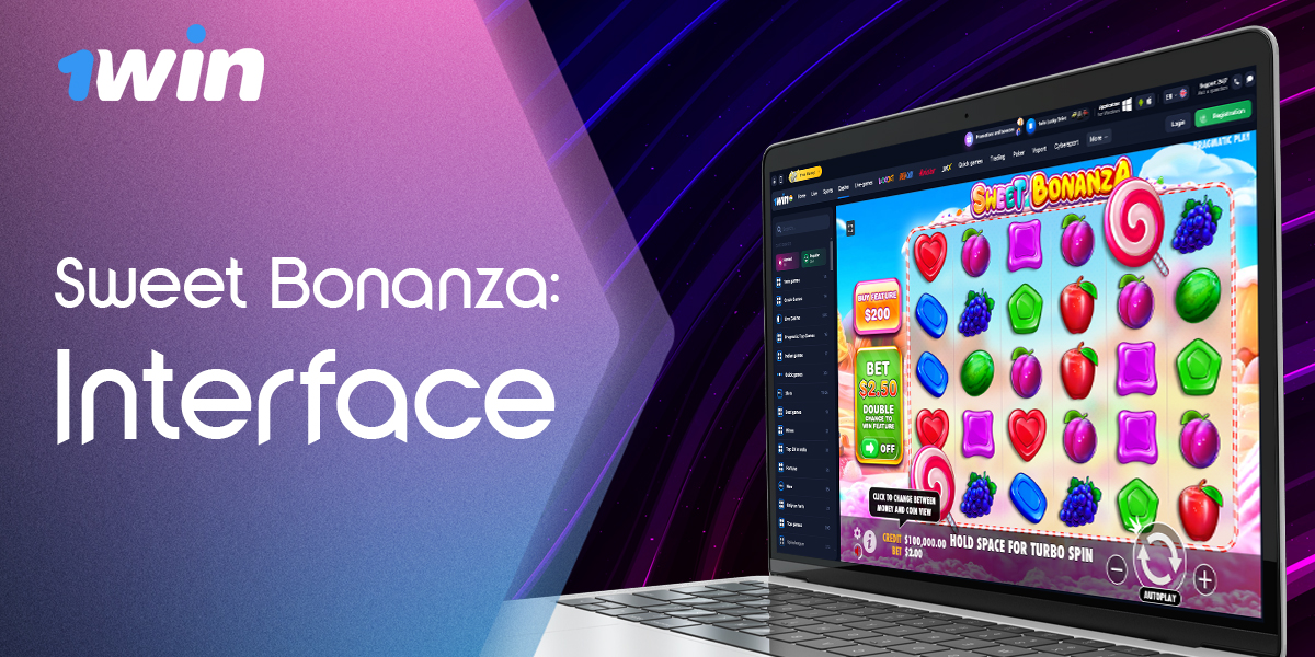 Features of the interface of Sweet Bonanza game at 1win online casino