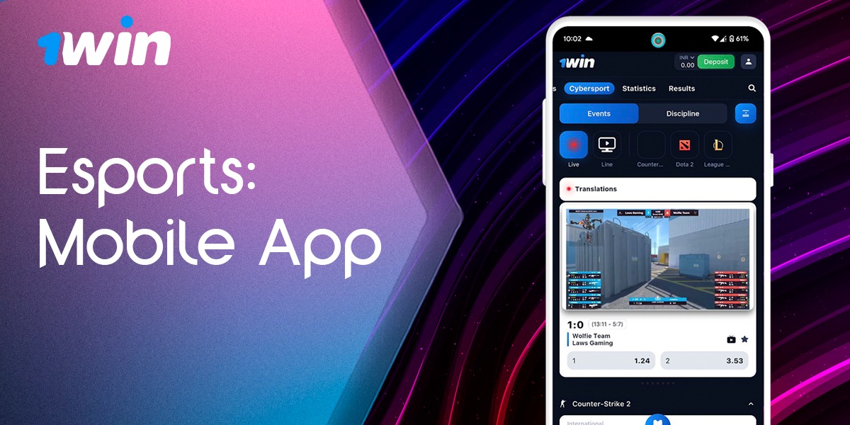 1Win mobile app for players from India